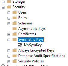 ایجاد symmetric key و رمزنگاری آن با گواهی